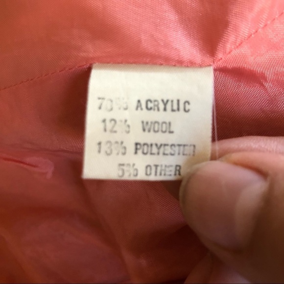 Vintage GEORGIOU Studio Three Button Closure Tweed Wool Blend Notched Lapel Sz 8 - Picture 9 of 16